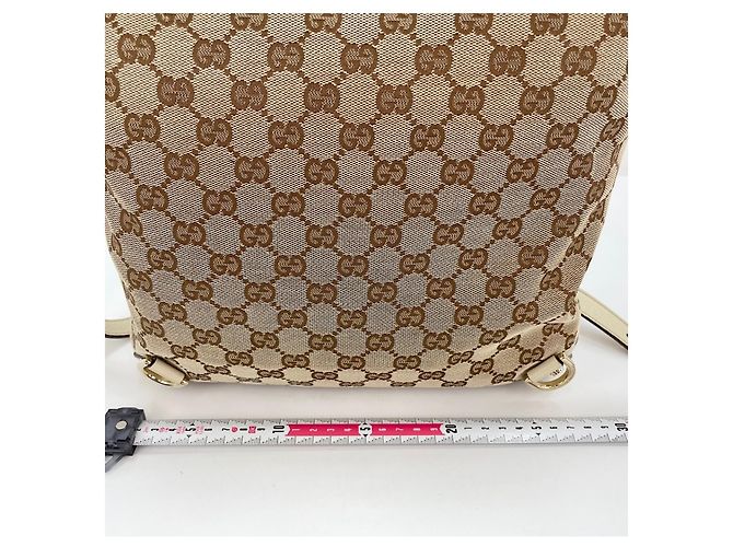 Borsa a Spalla Gucci Abbey Beige - vista 4
