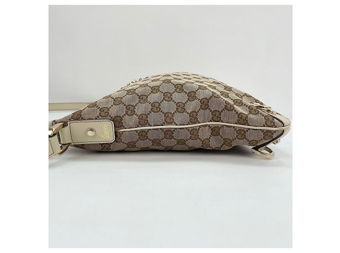 Borsa a Spalla Gucci Abbey Beige - vista 5