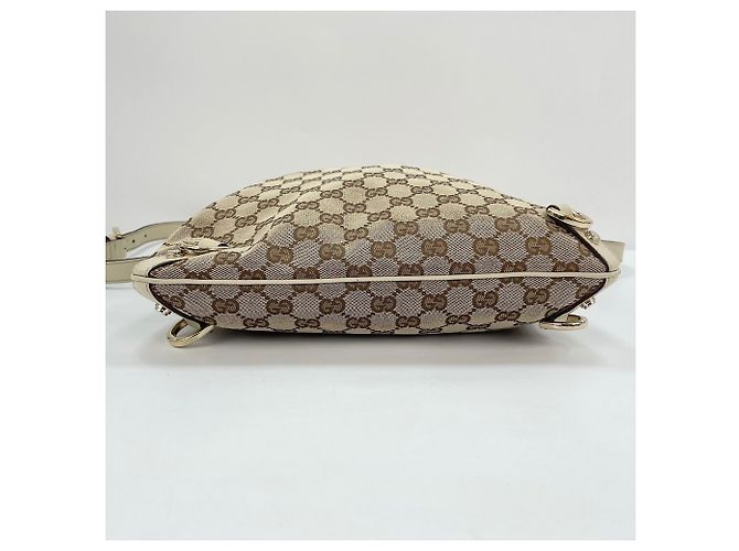 Borsa a Spalla Gucci Abbey Beige - vista 7