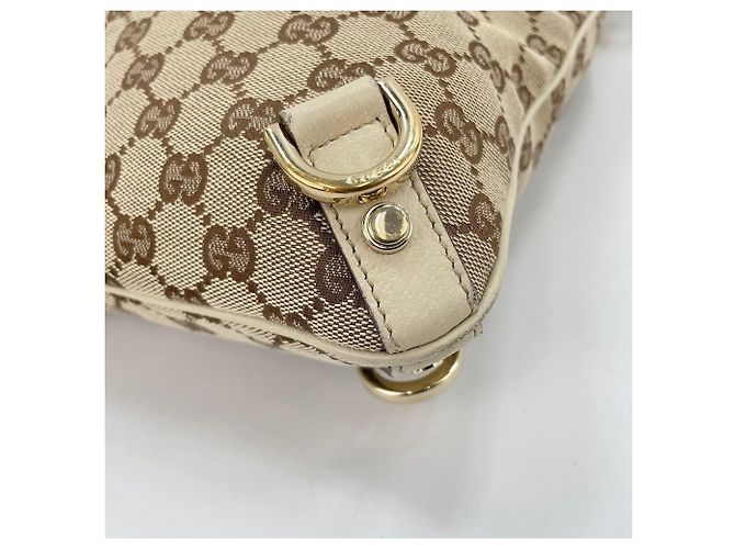 Borsa a Spalla Gucci Abbey Beige - vista 8