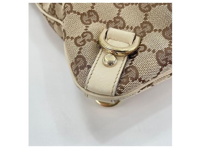 Borsa a Spalla Gucci Abbey Beige - vista 9