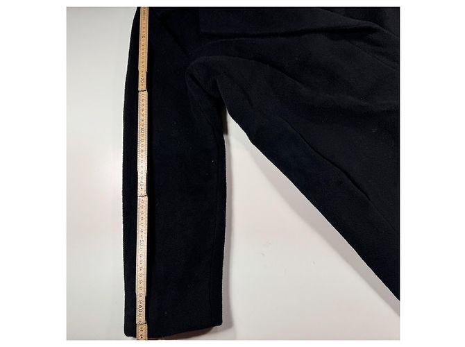 Max Mara Abrigo Cruzado Lana y Cashmere - Negro - vista 6