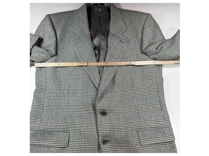 Valentino Uomo Blazer de lana a cuadros Castaño Azul Gris - vista 6