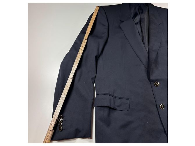 Yves Saint Laurent Diffusion Navy Wollblazer Dunkelblau - Ansicht 10