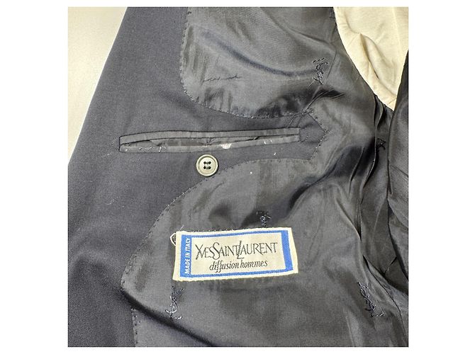 Yves Saint Laurent Diffusion Navy Wollblazer Dunkelblau - Ansicht 3
