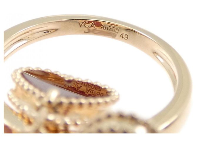 Anillo Sweet Alhambra Feuillage Van Cleef & Arpels - vista 4