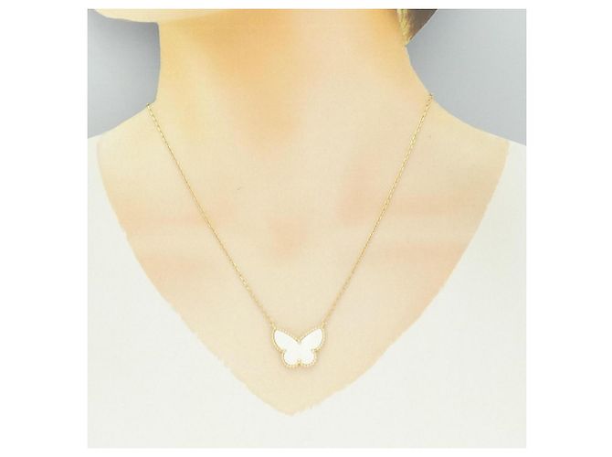 Van Cleef & Arpels Lucky Alhambra Papillon Halskette - Ansicht 5