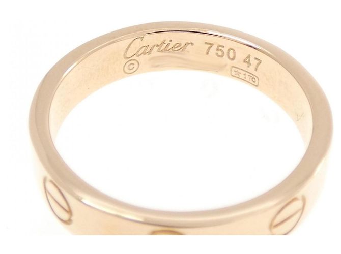 Anello Mini Love di Cartier in oro rosa - vista 3