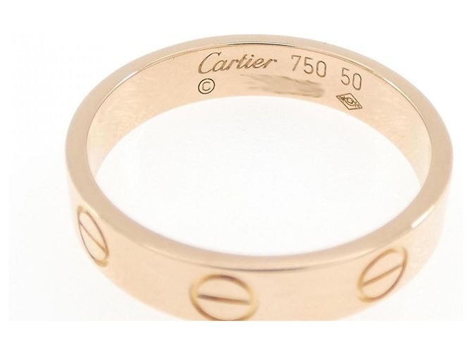 Anello Mini Love in oro rosa 18K Cartier - vista 3