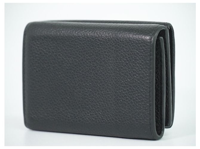 Saint Laurent Compact Matelasse Leather Black - view 2
