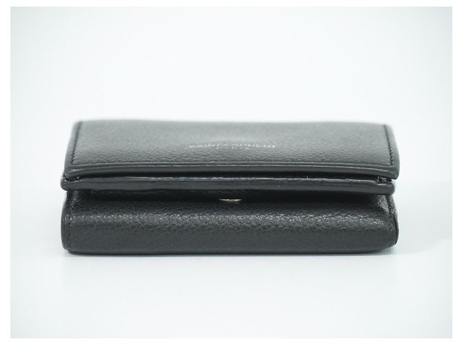 Saint Laurent Compact Matelasse Leather Black - view 3
