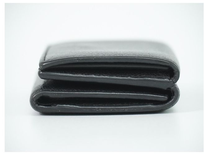 Saint Laurent Compact Matelasse Leather Black - view 4