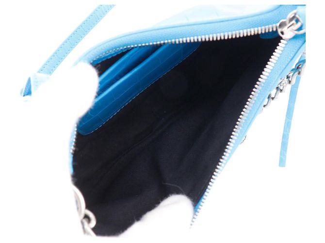 Balenciaga a Spalla PVC Blu - vista 6