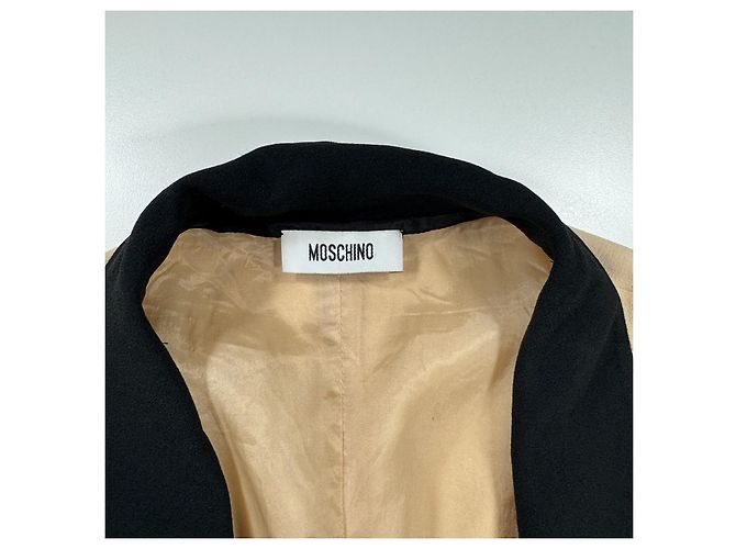 Moschino Abito shift beige e nero - vista 3