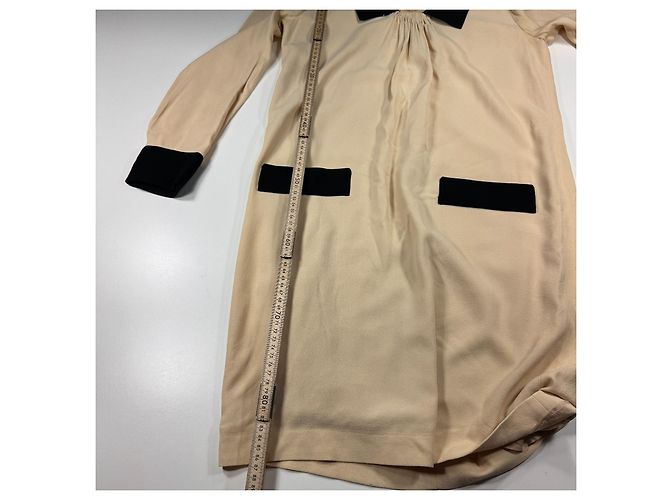 Moschino Abito shift beige e nero - vista 6