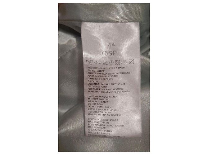 Autre Marque Hellblaues Abendkleid mit Pailletten und Perlen - Ansicht 6