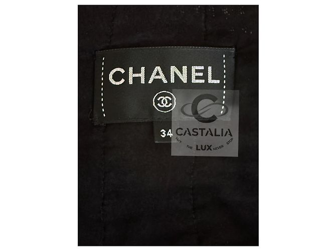 Chanel Paris ROME Tweed-Kleid Schwarz - Ansicht 7