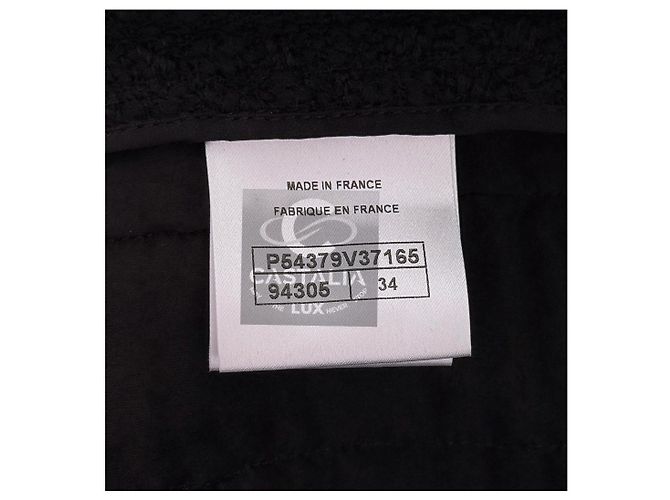 Chanel Paris ROME Tweed-Kleid Schwarz - Ansicht 8