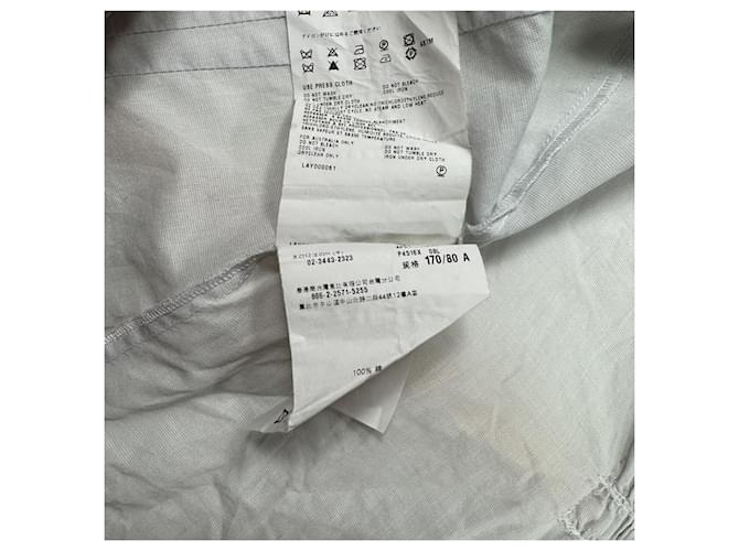 Prada hellblaue Baumwollbluse mit Rüschen (Cropped) - Ansicht 5