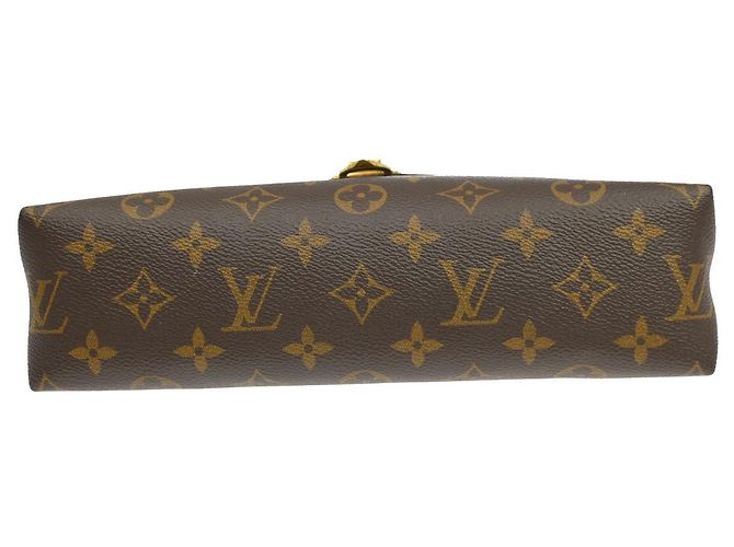 Louis Vuitton Saint Placide in tela Monogram e pelle Marrone - vista 7
