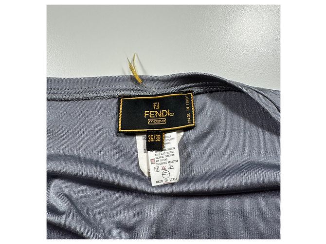 Fendi Grauer V-Ausschnitt Cardigan - Ansicht 3