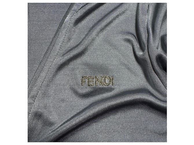 Fendi Grauer V-Ausschnitt Cardigan - Ansicht 8