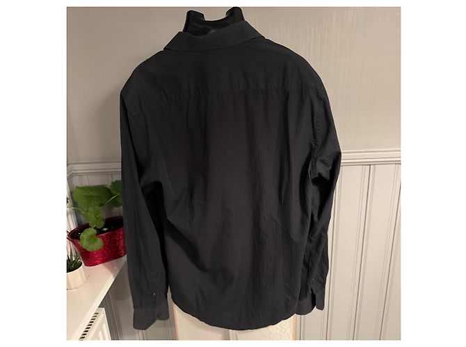 Autre Marque Valentino Roma Camicia Slim Fit in Cotone Nero - vista 2