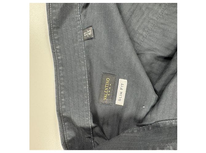 Autre Marque Valentino Roma Camicia Slim Fit in Cotone Nero - vista 3