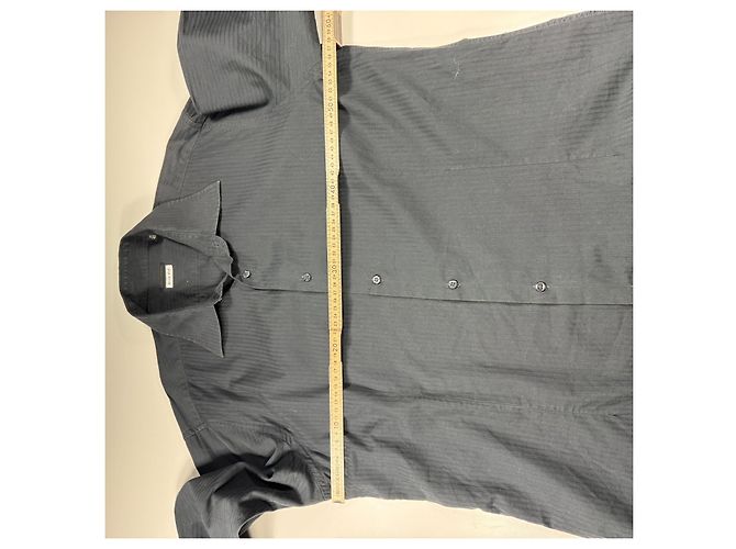 Autre Marque Valentino Roma Camicia Slim Fit in Cotone Nero - vista 5