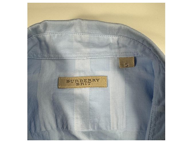 Burberry Brit Camicia in cotone azzurro chiaro Blu chiaro - vista 3