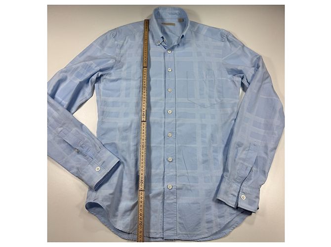 Burberry Brit Camicia in cotone azzurro chiaro Blu chiaro - vista 5
