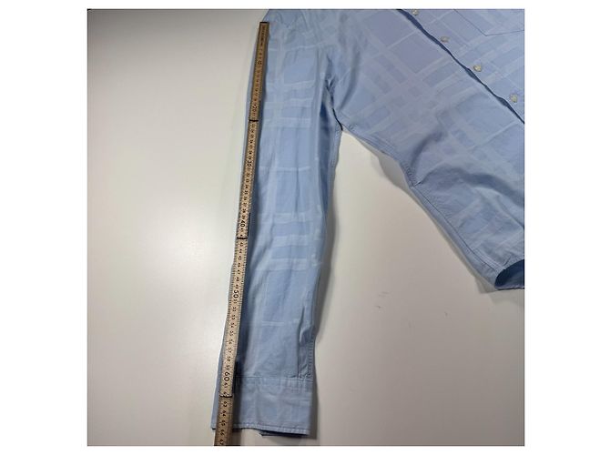 Burberry Brit Camicia in cotone azzurro chiaro Blu chiaro - vista 7