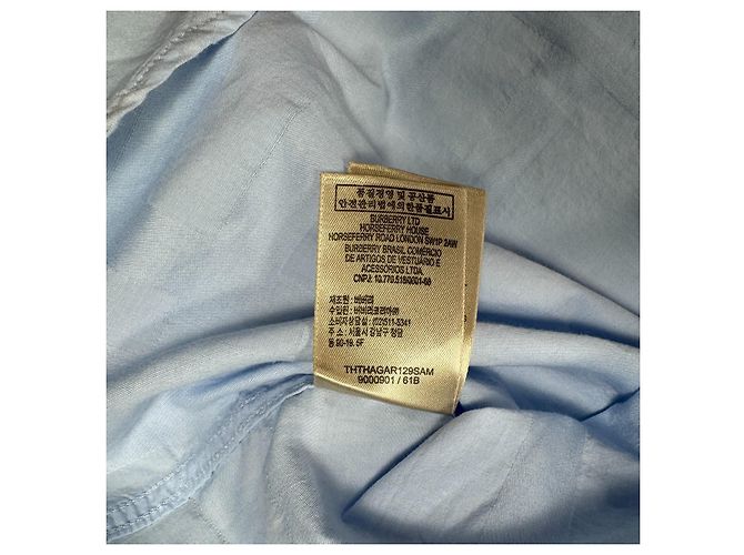 Burberry Brit Camicia in cotone azzurro chiaro Blu chiaro - vista 8