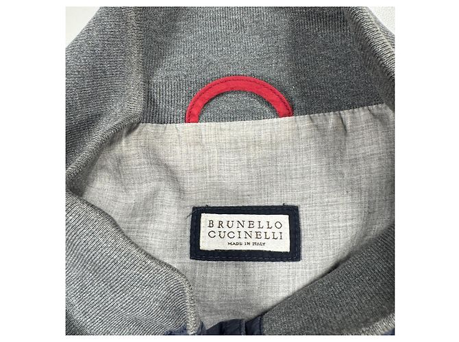 Giacca Bomber Brunello Cucinelli Uomo - Blu Navy - vista 3