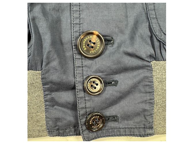 Giacca Bomber Brunello Cucinelli Uomo - Blu Navy - vista 4