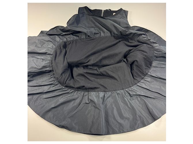 Moncler Vestido Mini sin mangas de Nylon Negro - vista 8