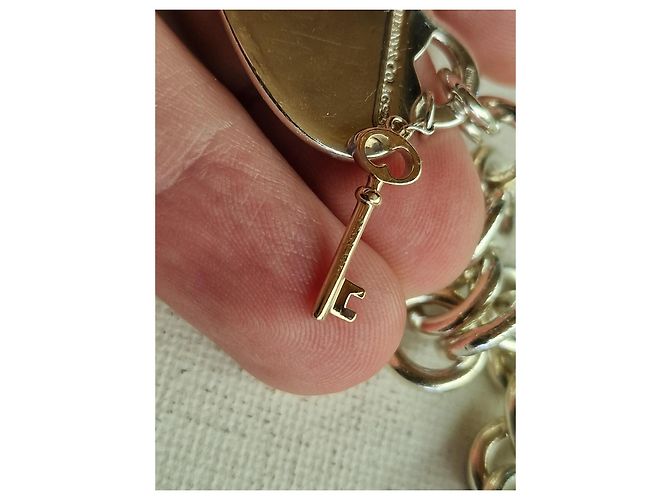Tiffany & Co Bracciale Tiffany Return to en argento e metallo Rubedo Rosa - vista 10
