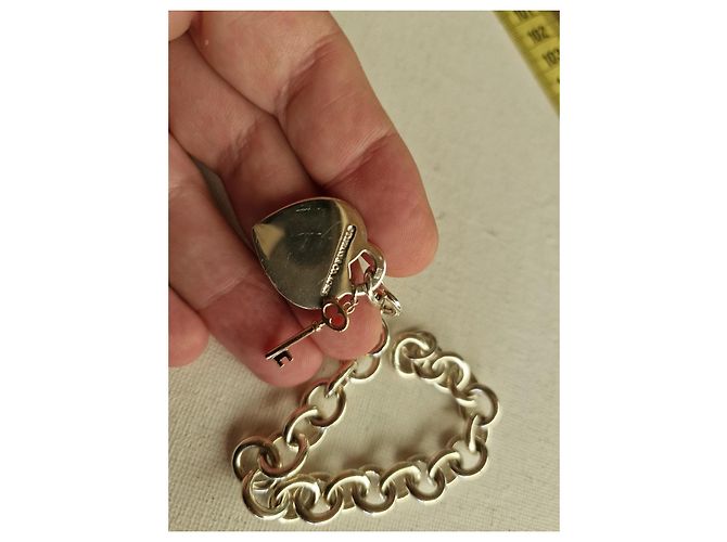 Tiffany & Co Bracciale Tiffany Return to en argento e metallo Rubedo Rosa - vista 9