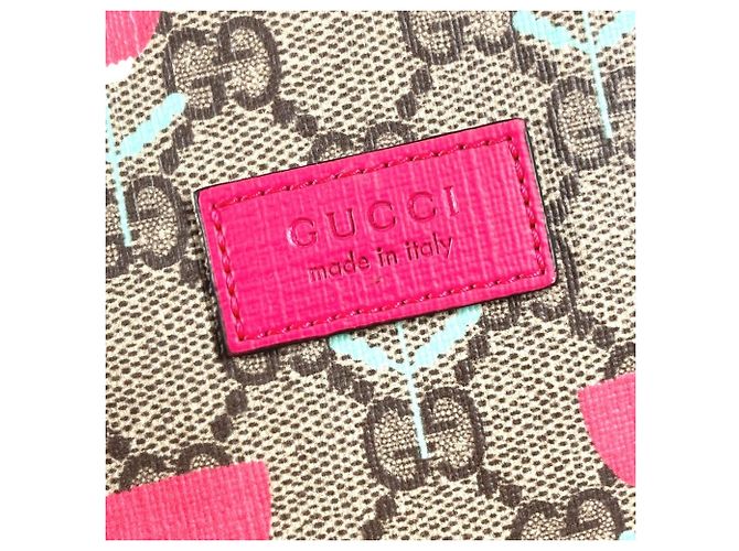 Zaino Gucci GG Supreme Logo Flower Tulip - vista 10
