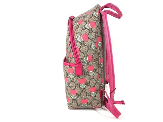 Zaino Gucci GG Supreme Logo Flower Tulip - vista 3