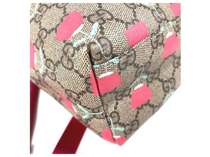Zaino Gucci GG Supreme Logo Flower Tulip - vista 7