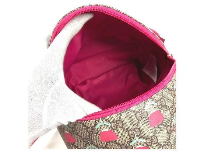 Zaino Gucci GG Supreme Logo Flower Tulip - vista 8