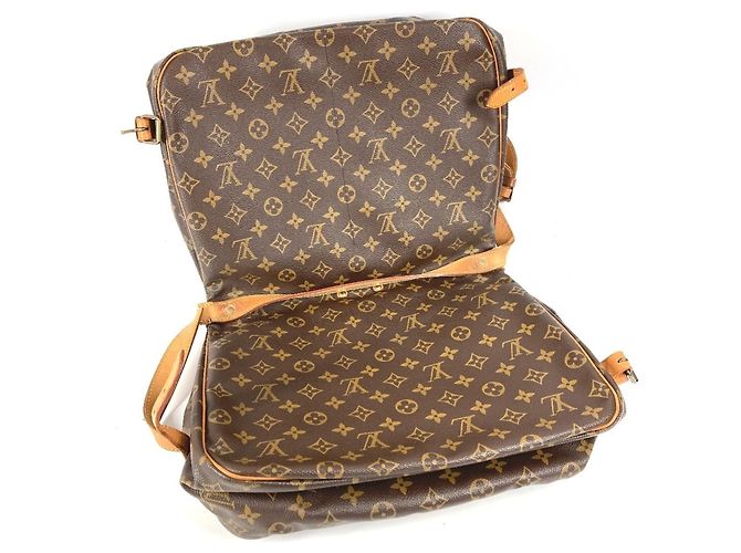 Borsa Louis Vuitton Monogram Saumur 35 Marrone - vista 14