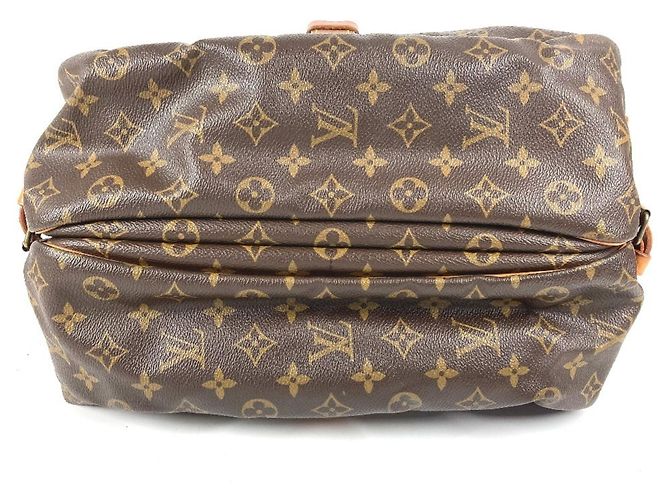 Borsa Louis Vuitton Monogram Saumur 35 Marrone - vista 5