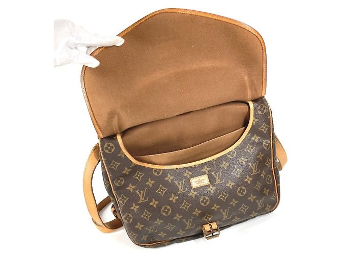 Borsa Louis Vuitton Monogram Saumur 35 Marrone - vista 9