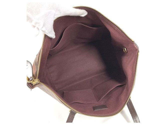 Borsa a tracolla Louis Vuitton Damier Iena MM Marrone Damier ebene - vista 10