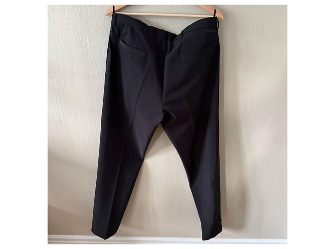 Prada Men's Black Wool Blend Trousers - view 2
