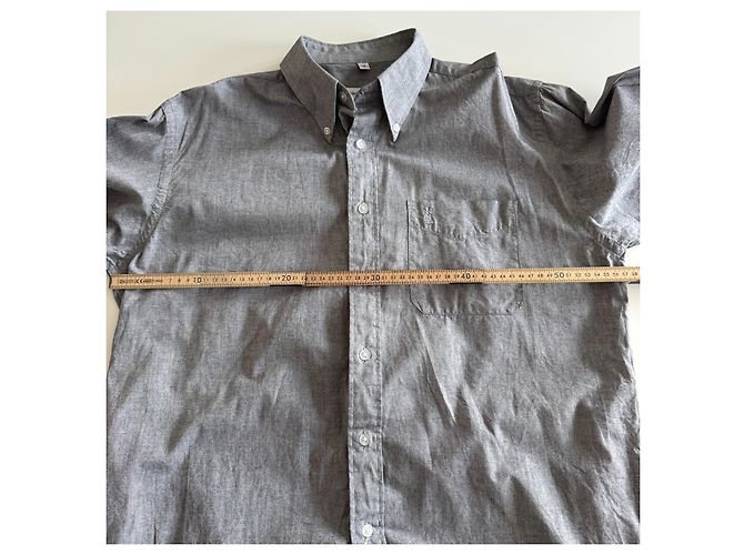 Yves Saint Laurent Pour Homme Camicia in cotone grigia Grigio - vista 4
