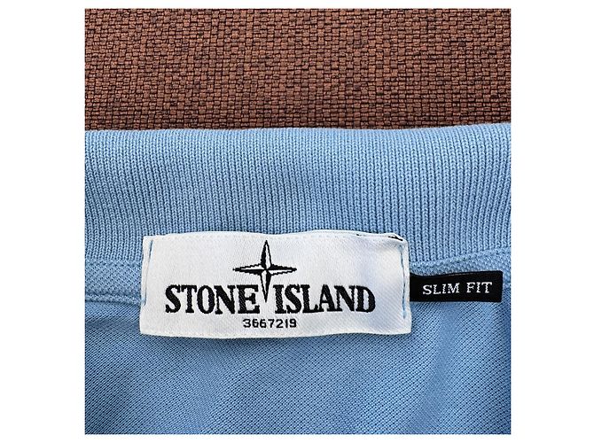Stone Island Poloshirt Hellblau Herren - Ansicht 5