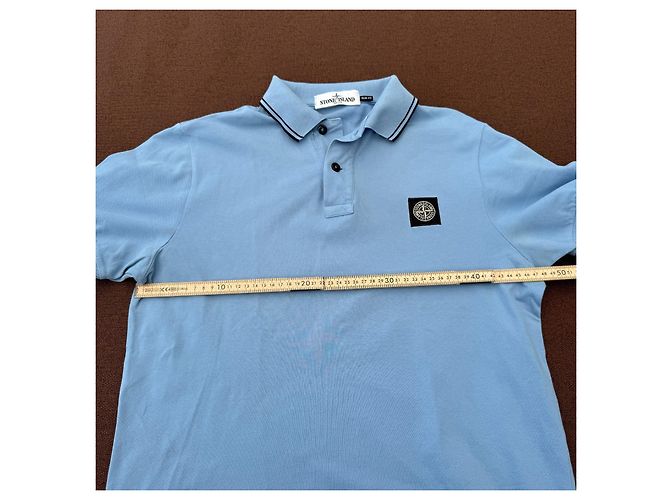 Stone Island Poloshirt Hellblau Herren - Ansicht 6
